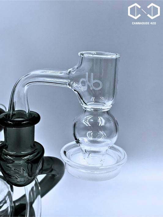 Quartz Banger Round Belly Terp Slurper Opaque Bottom Full Weld Beveled Edge