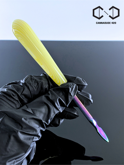 Rainbow Glass Handle Dabber Dab Tool
