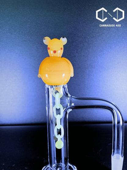 X Mas V.2 Glass Terp Chains 22mm Carb Cap For Quartz Banger
