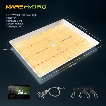 MARS HYDRO TSW 2000 FULL SPECTRUM 300W LED GROW LIGHT