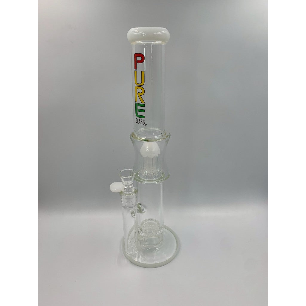 PURE Rasta Glass Bong 16 Inches