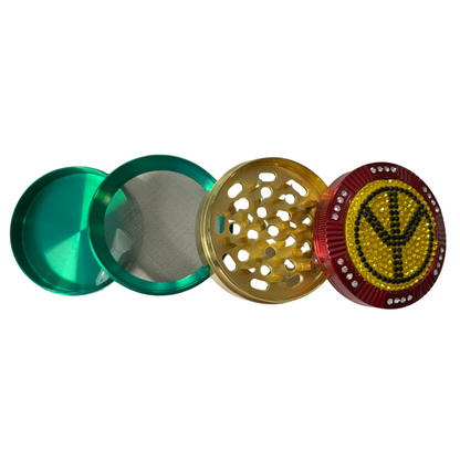 Haze Emporium Rasta Grinder Aluminium