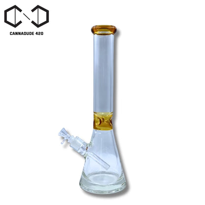Gold & Blue Glass Bong 17 inches