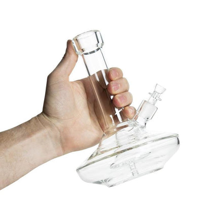 GRAV Small Wide Base Water Pipe Glass Bong 8 Inches