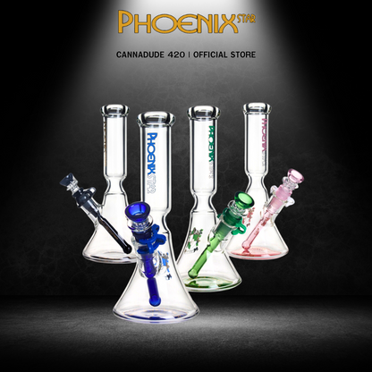 Beaker Glass Bong by Phoenix Star 10 Inches