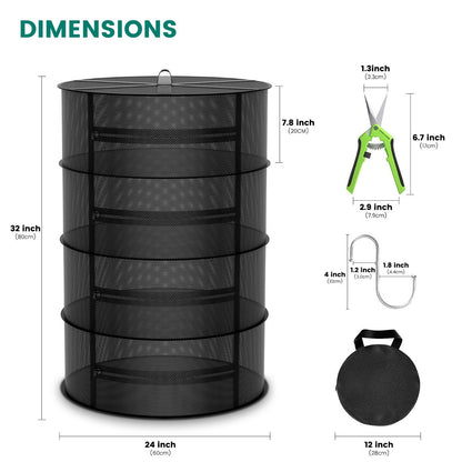 MARS HYDRO 4-LAYER MESH HERB DRYING RACK