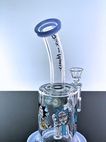 Rick & Morty Mini Dab Rig 8 Inches