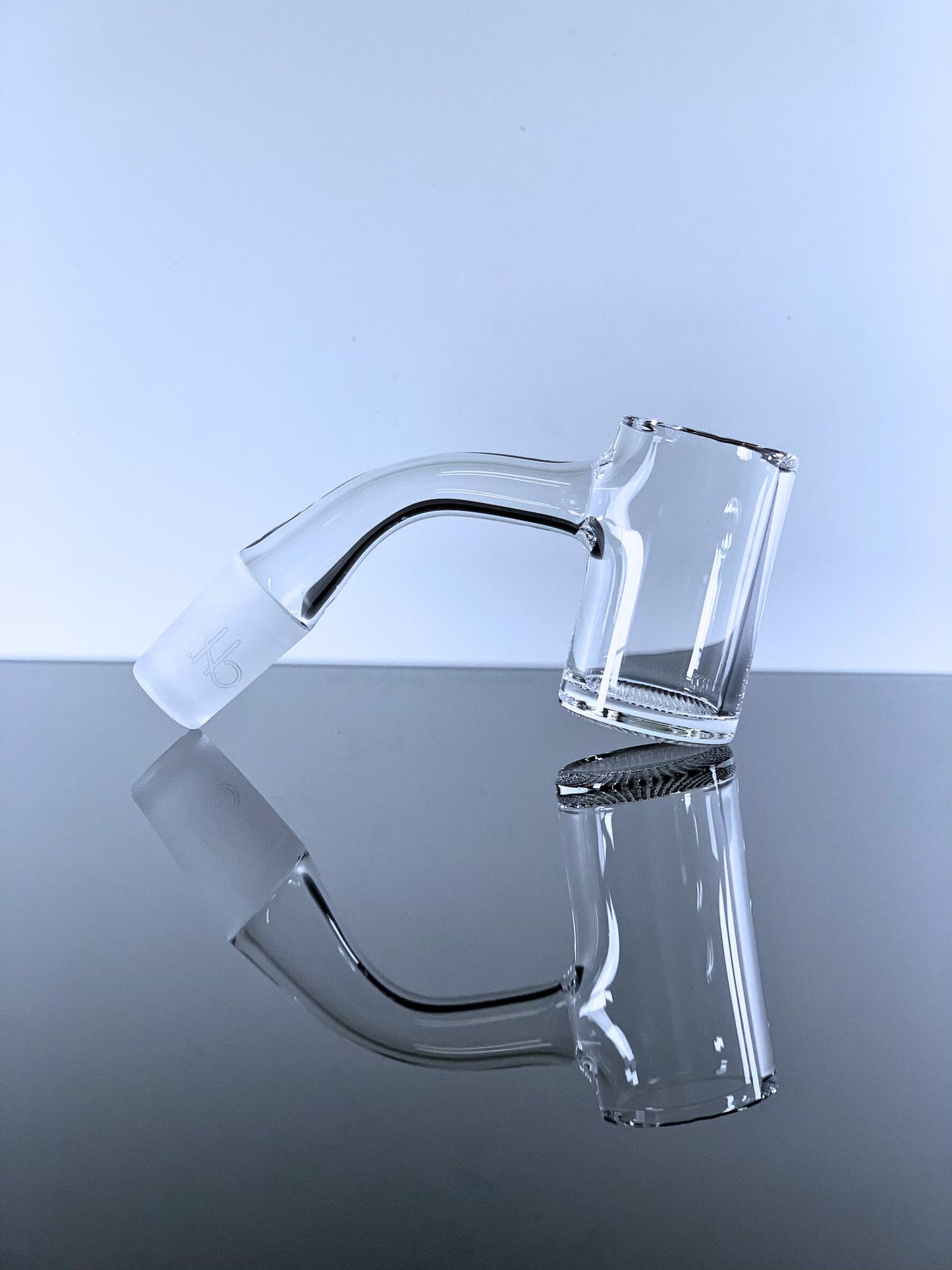 Quartz Banger Full Weld Beveled Edge 25mm Grid Bottom