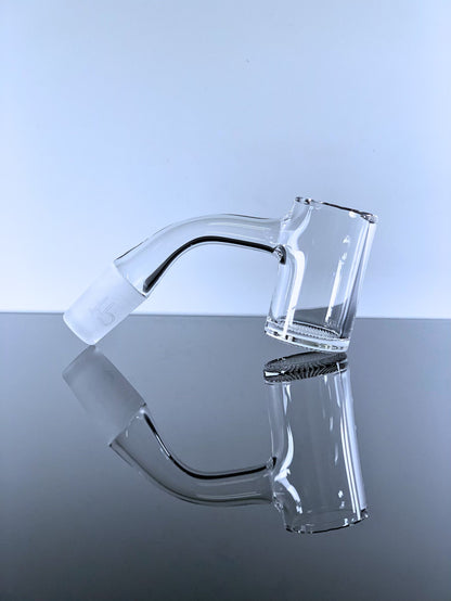 Quartz Banger Full Weld Beveled Edge 25mm Grid Bottom