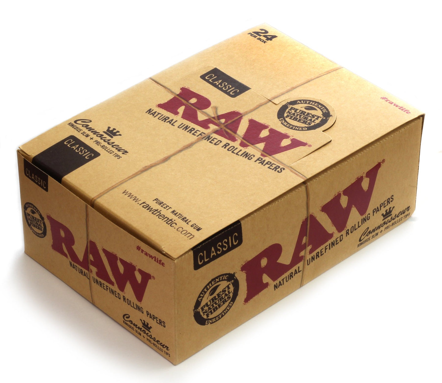 RAW CLASSIC CONNOISSEUR KSS + PRE ROLLED TIPS