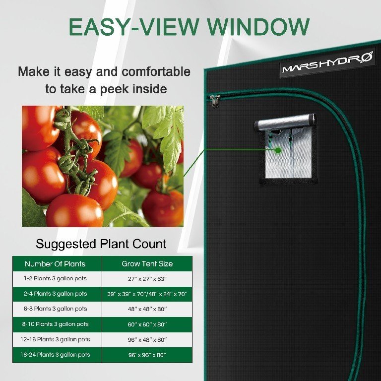 MARS HYDRO GROW TENT - 100X100X180 CM