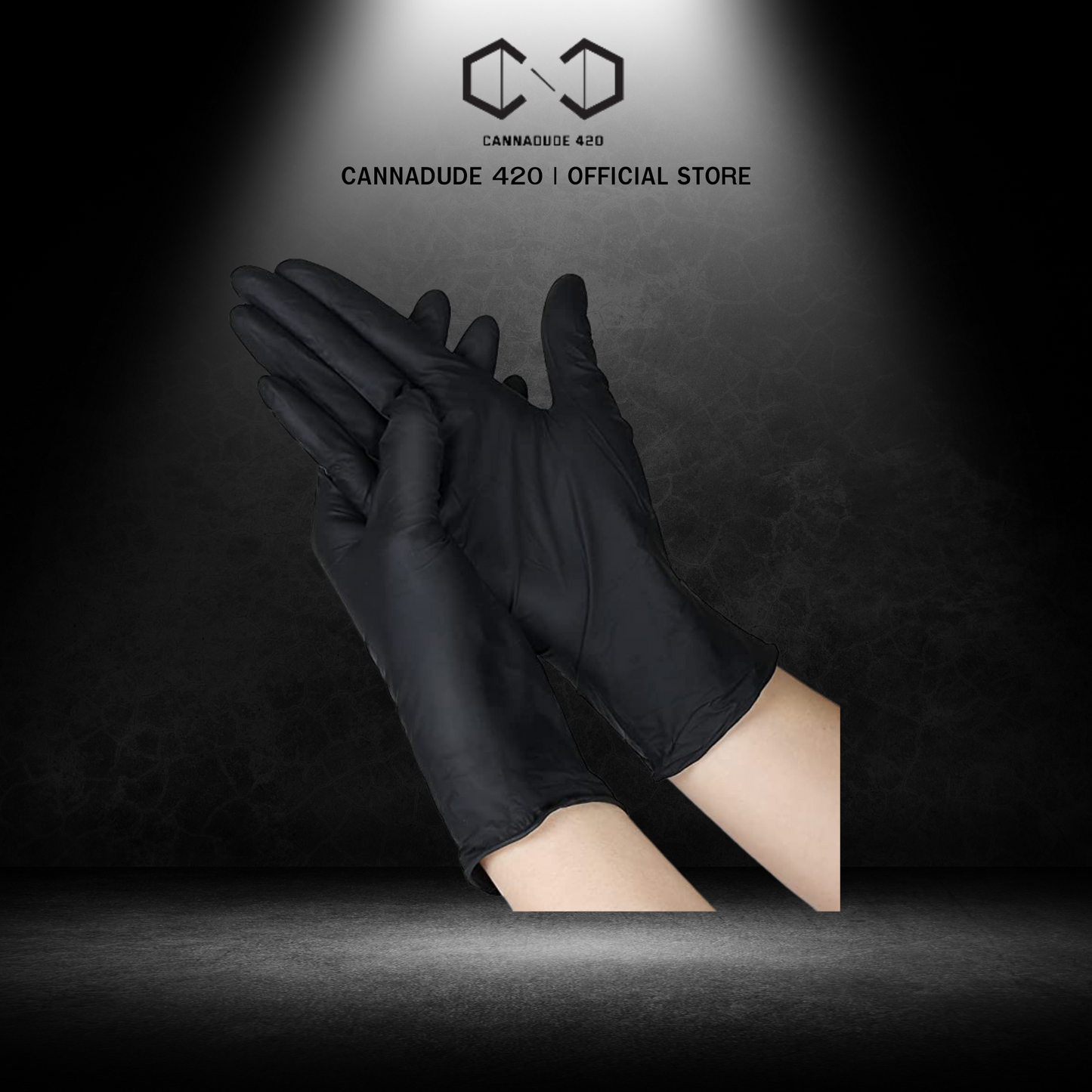 Laboratory Black Butyronitrile Gloves ( 100pcs )