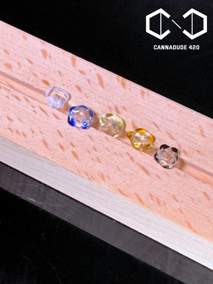 Flower Glass Screen Ruby For Quartz Banger