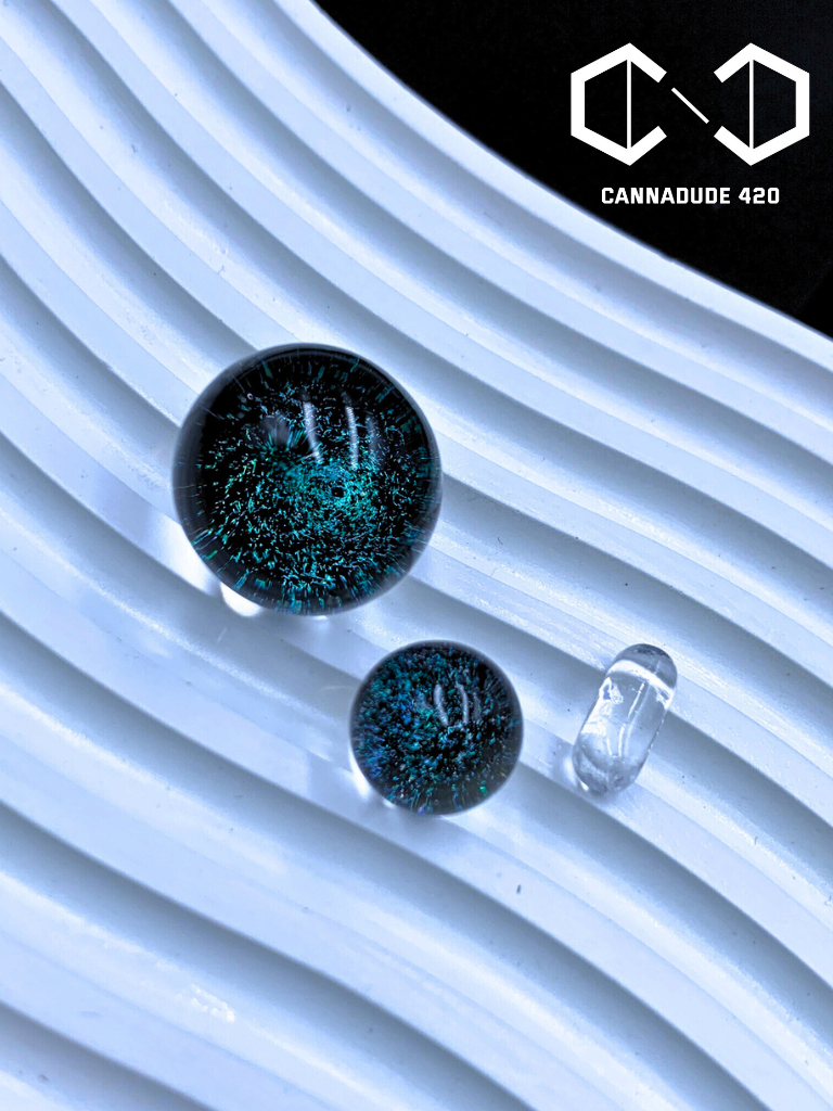 Galaxy Dichro Glass Terp Slurper Set 22mm Carb Cap For Quartz Banger