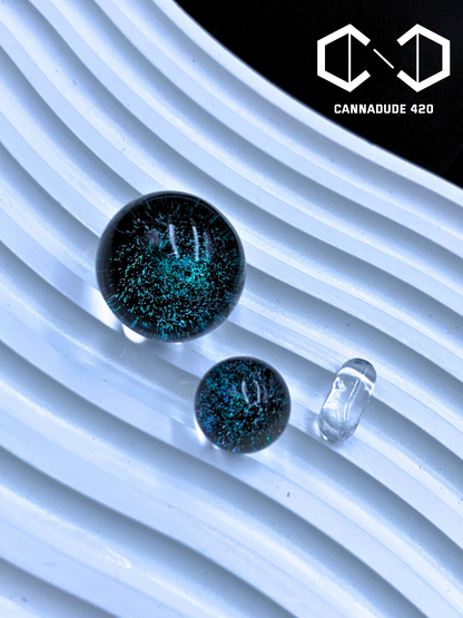 Galaxy Dichro Glass Terp Slurper Set 22mm Carb Cap For Quartz Banger