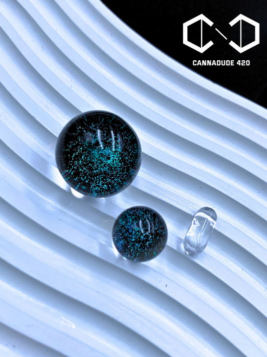 Galaxy Dichro Glass Terp Slurper Set 22mm Carb Cap For Quartz Banger