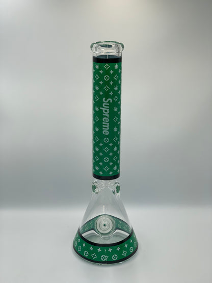 Supreme x LV Beaker Glass Bong 16 Inches