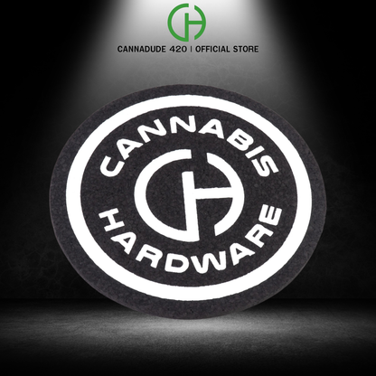 Cannabis Hardware CH logo Dab Mat 8"