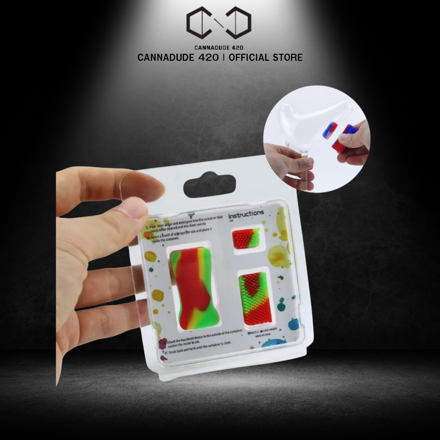 3in1 Magnetic Silicone Cleaning Brush