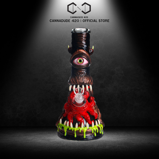 3D Glow in the Dark Monster Bong 12.5 Inches