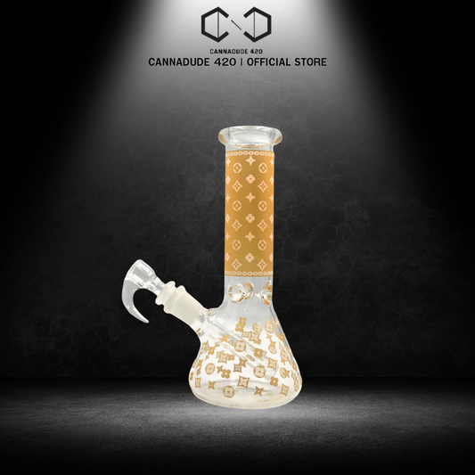 LV Mini Beaker Glass Bong 8 Inches