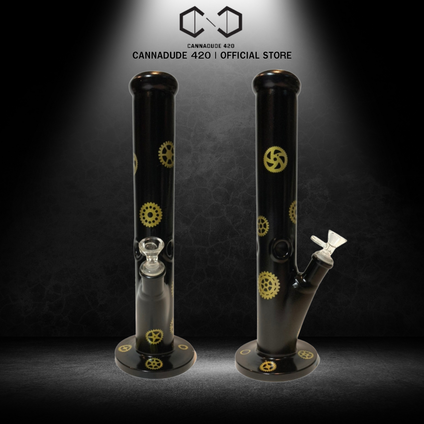 Black Honey Glass Bong 14 Inches