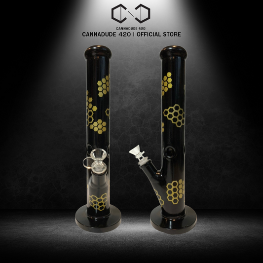 Black Honey Glass Bong 14 Inches