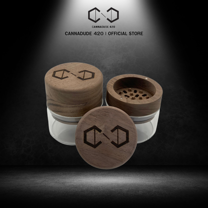 Cannadude 420 Wooden Grinder 63mm.