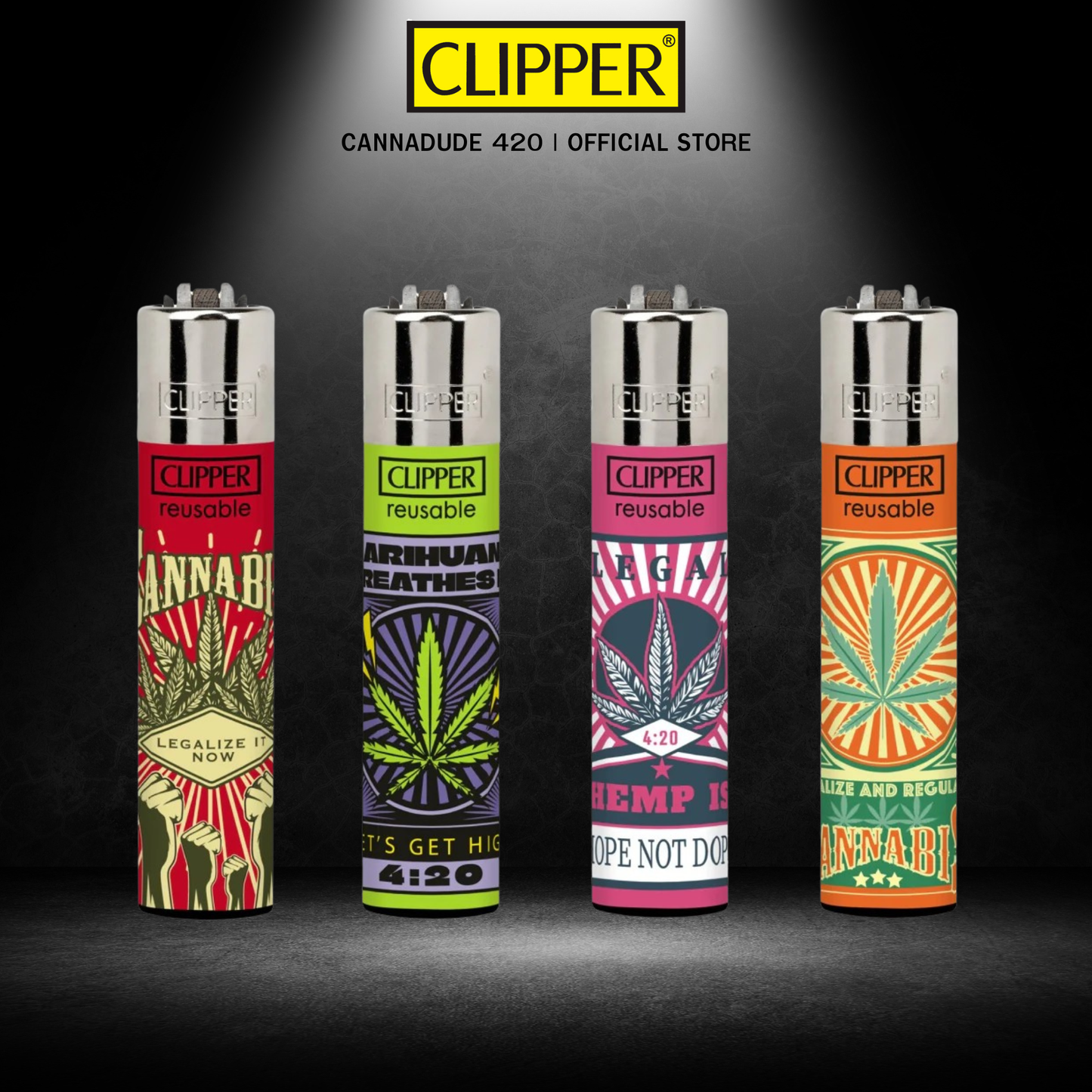 Clipper Reusable Lighter Leaves Justice Collection
