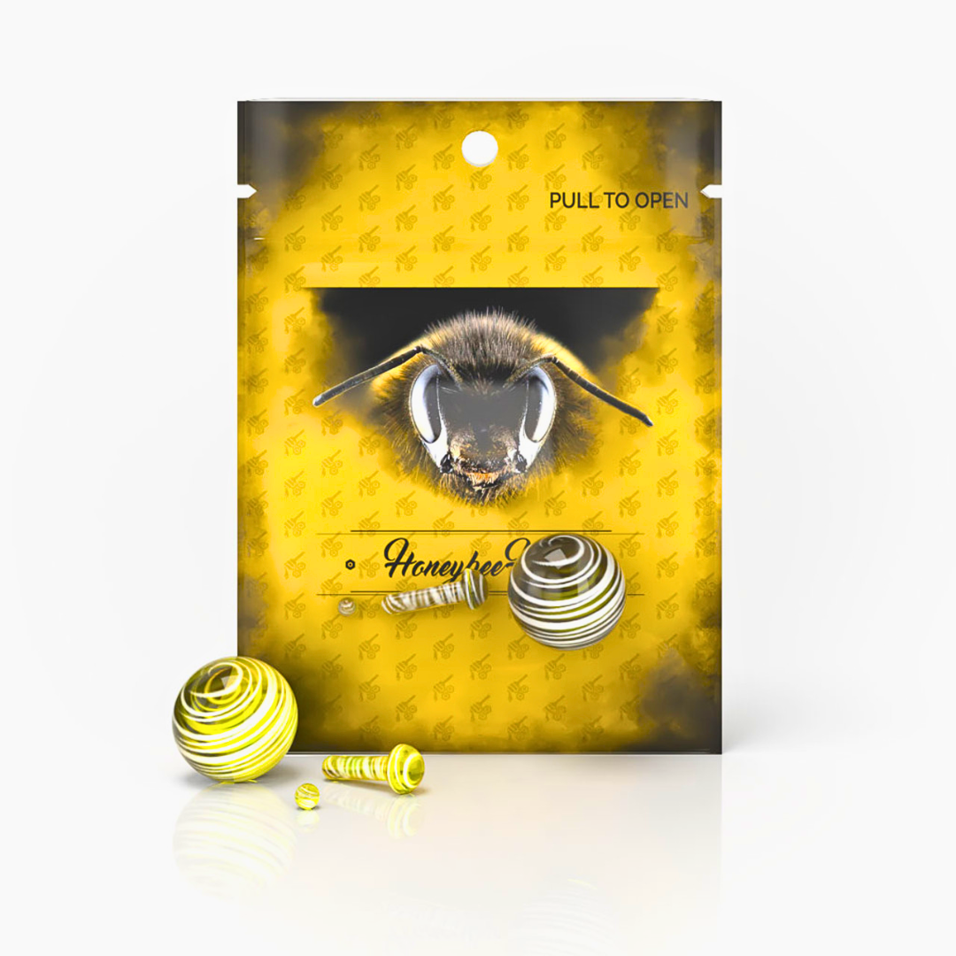 HONEYBEE HERB | GLASS MUSHROOM PILLAR TERP SET