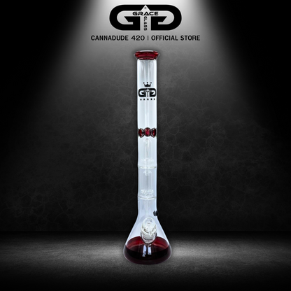 GRACE GLASS Beaker Bong with Showerhead Perc 18 Inches