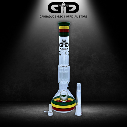 GRACE GLASS Beaker Bong with 10-Arm Tree Perc 18 Inches