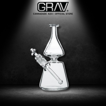 GRAV HELIX Clear Beaker Water Pipe 8.75 Inches