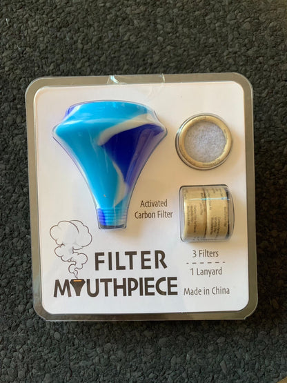 Silicone Mouth Peace with activated carbon filter