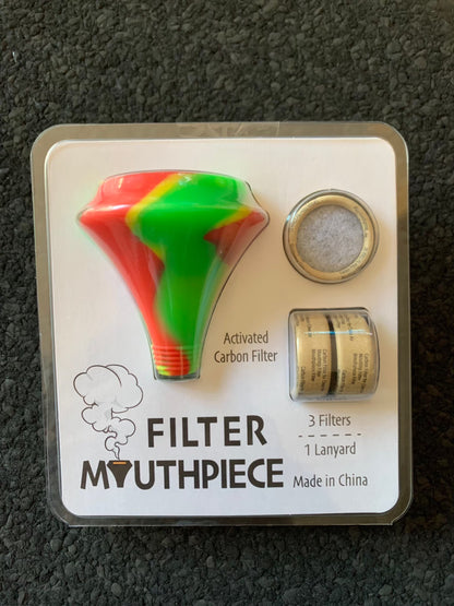 Silicone Mouth Peace with activated carbon filter
