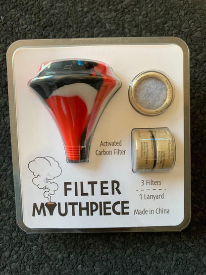 Silicone Mouth Peace with activated carbon filter