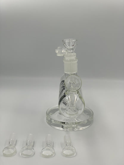 บ้องแก้ว Cannadude 420 Glass Bong 5 Holes In One