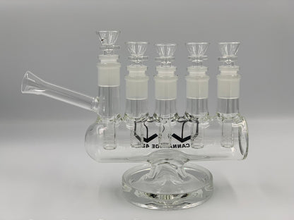 บ้องแก้ว Cannadude 420 Glass Bong 5 Holes In One