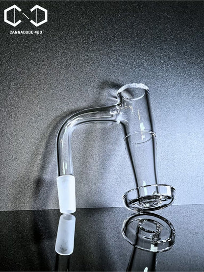 Quartz Banger Full Weld 70mm Tall Vortex Terp Slurper