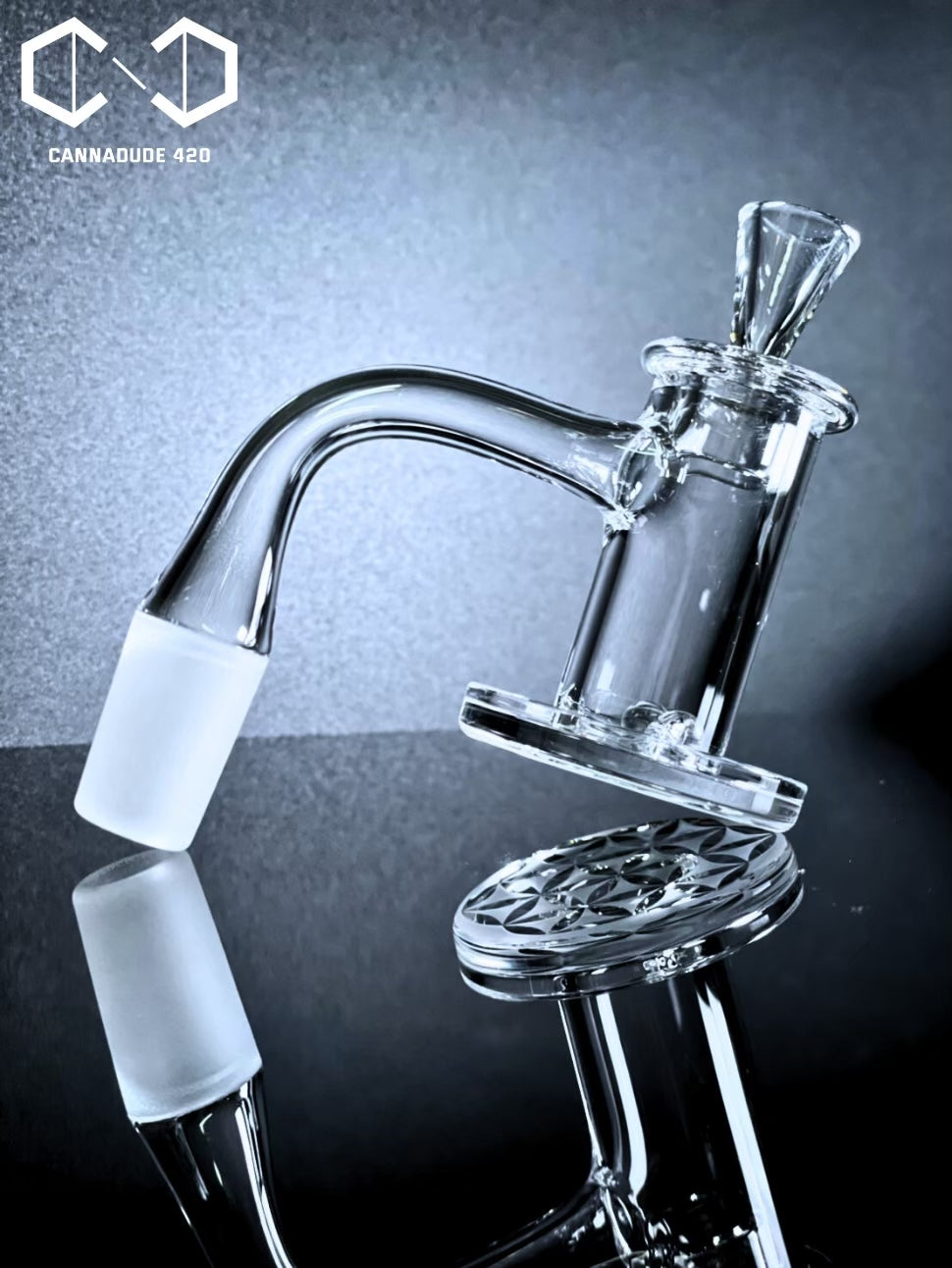 Quartz Banger Full Weld Sandblasted Dish Charmer Set