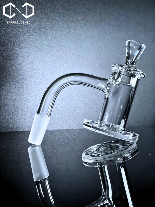 Quartz Banger Full Weld Sandblasted Dish Charmer Set