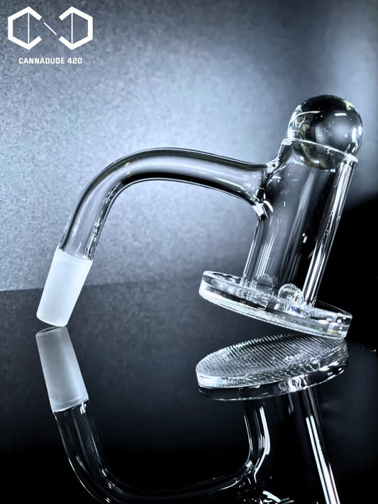 Quartz Banger Full Weld Grid Dish Charmer Set