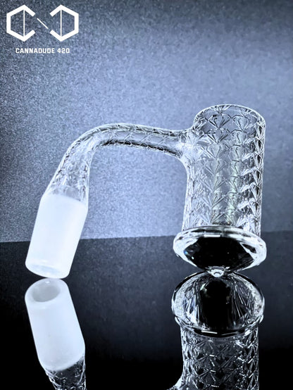 Quartz Banger Full Weld Diamond Engraved