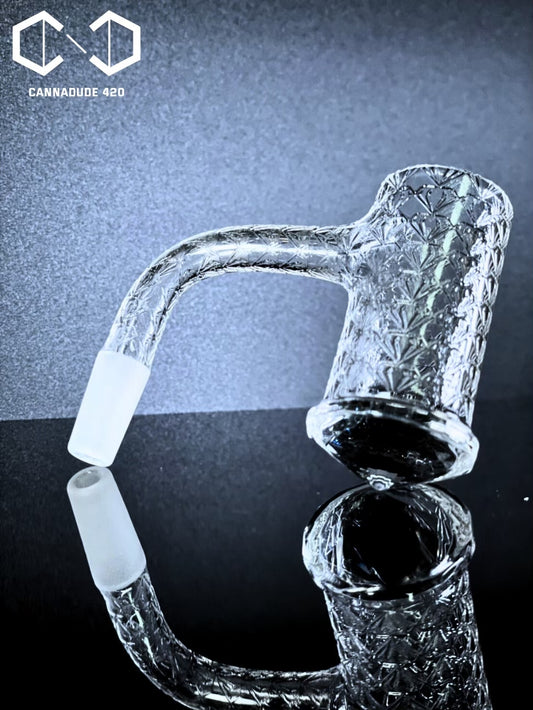 Quartz Banger Full Weld Diamond Engraved