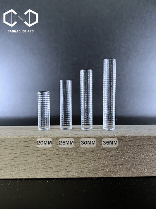 Grid Engraved Quartz Terp Pillars
