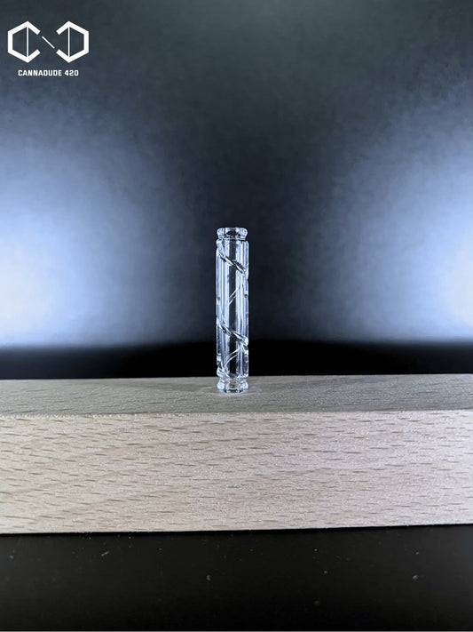 Spiral Deeply Engraved Quartz Terp Pillars