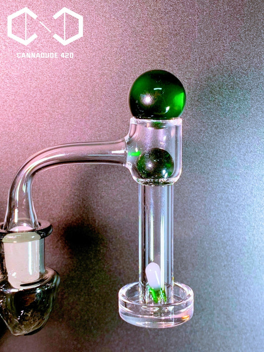 Glass Terp Marble Set Color Carb Cap For Quartz Banger