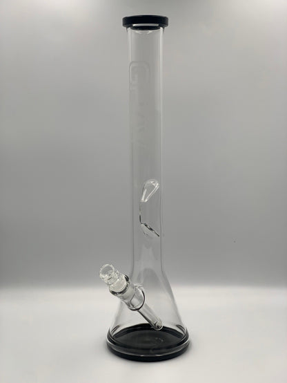 GRAV Large, Black Accent Beaker Base Water Pipe 16"