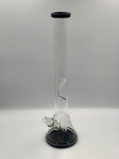 GRAV Large, Black Accent Beaker Base Water Pipe 16"
