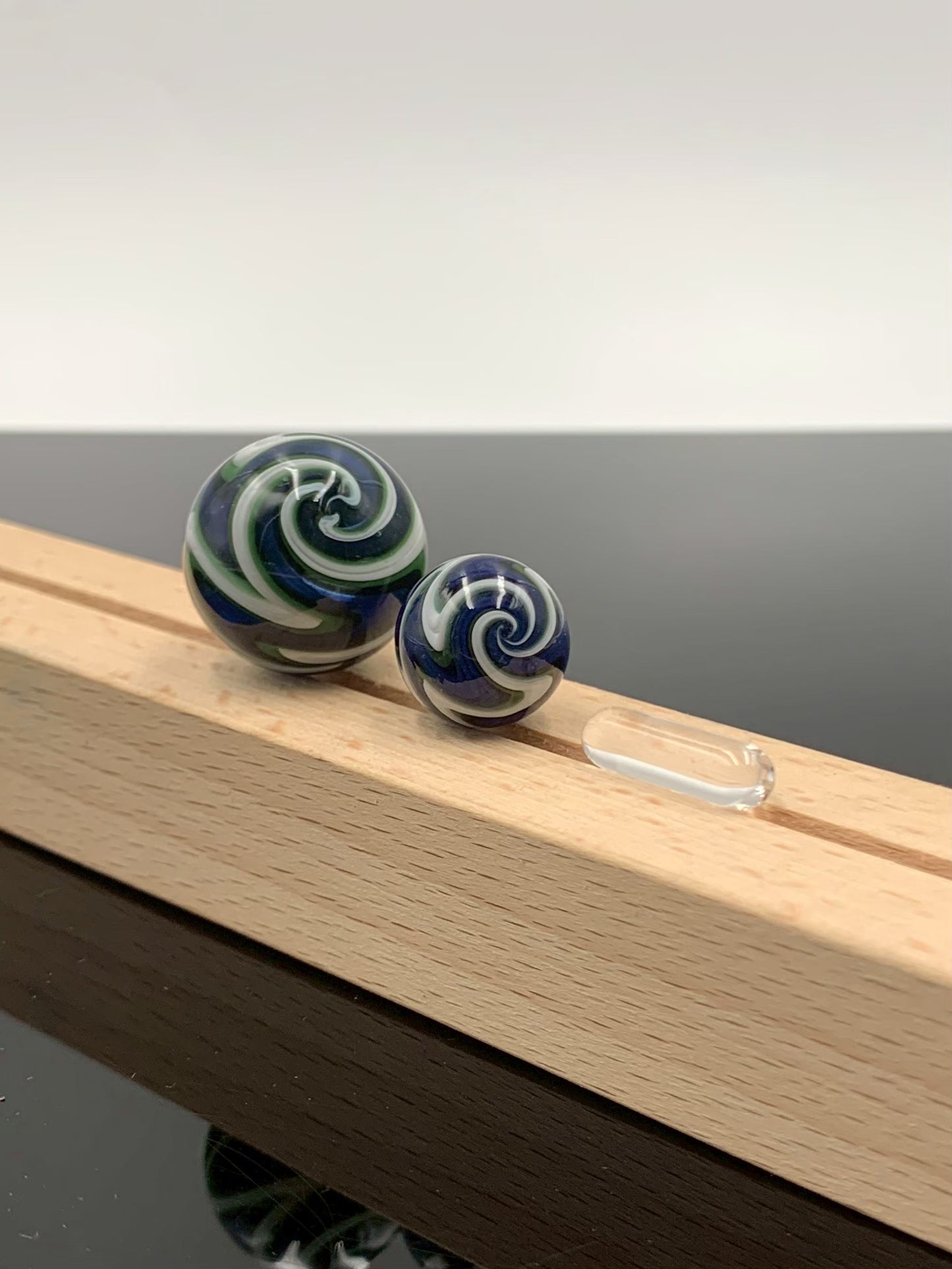 US Glass Terp Slurper Marble Set Carb Cap For Quartz Banger